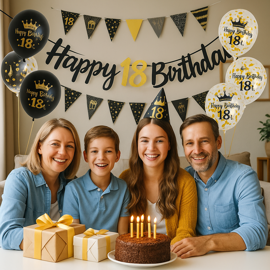 Generise 18th Birthday Decoration Set