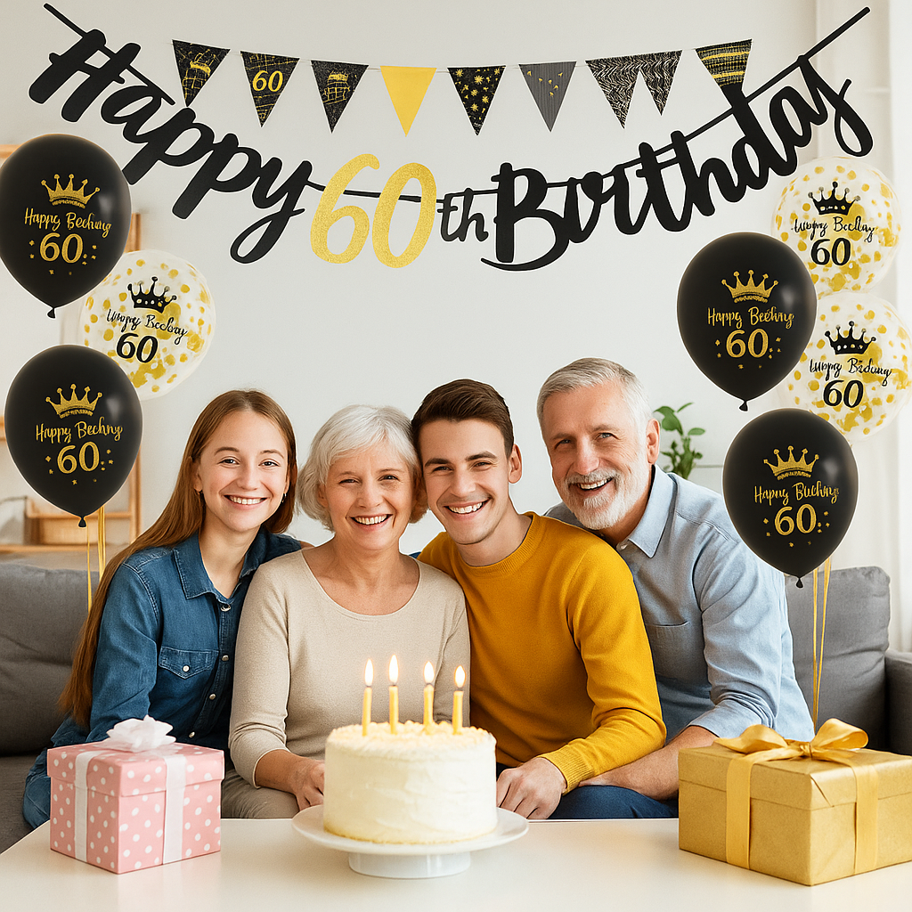 Generise 60th Birthday Decoration Set
