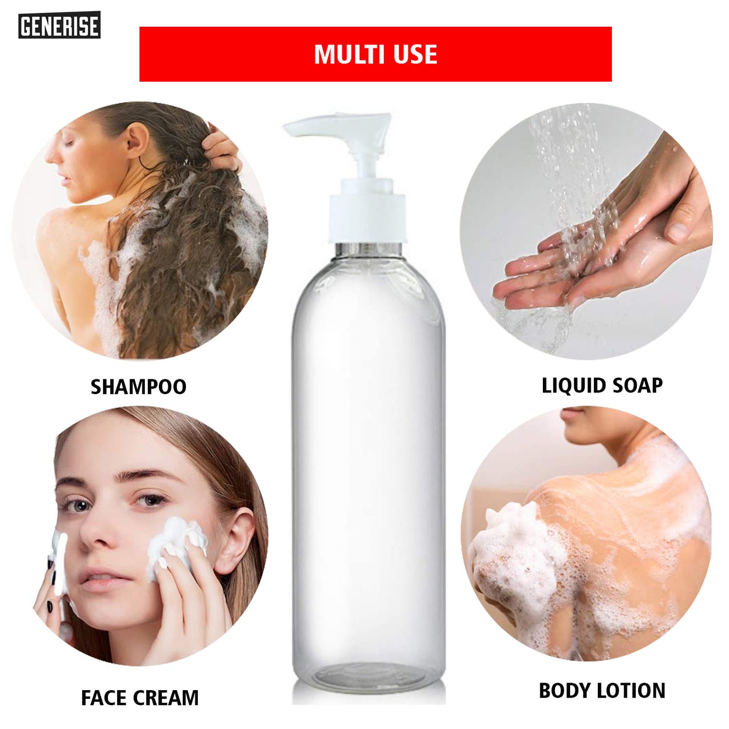 500ml Empty Refillable Bottle with Pump Action 