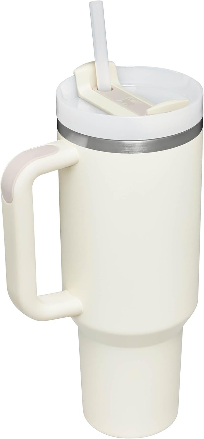 Stanley Quencher® H2.0 FlowState™ Tumbler 1.2L – Recycled Stainless Steel- Cream Tonal