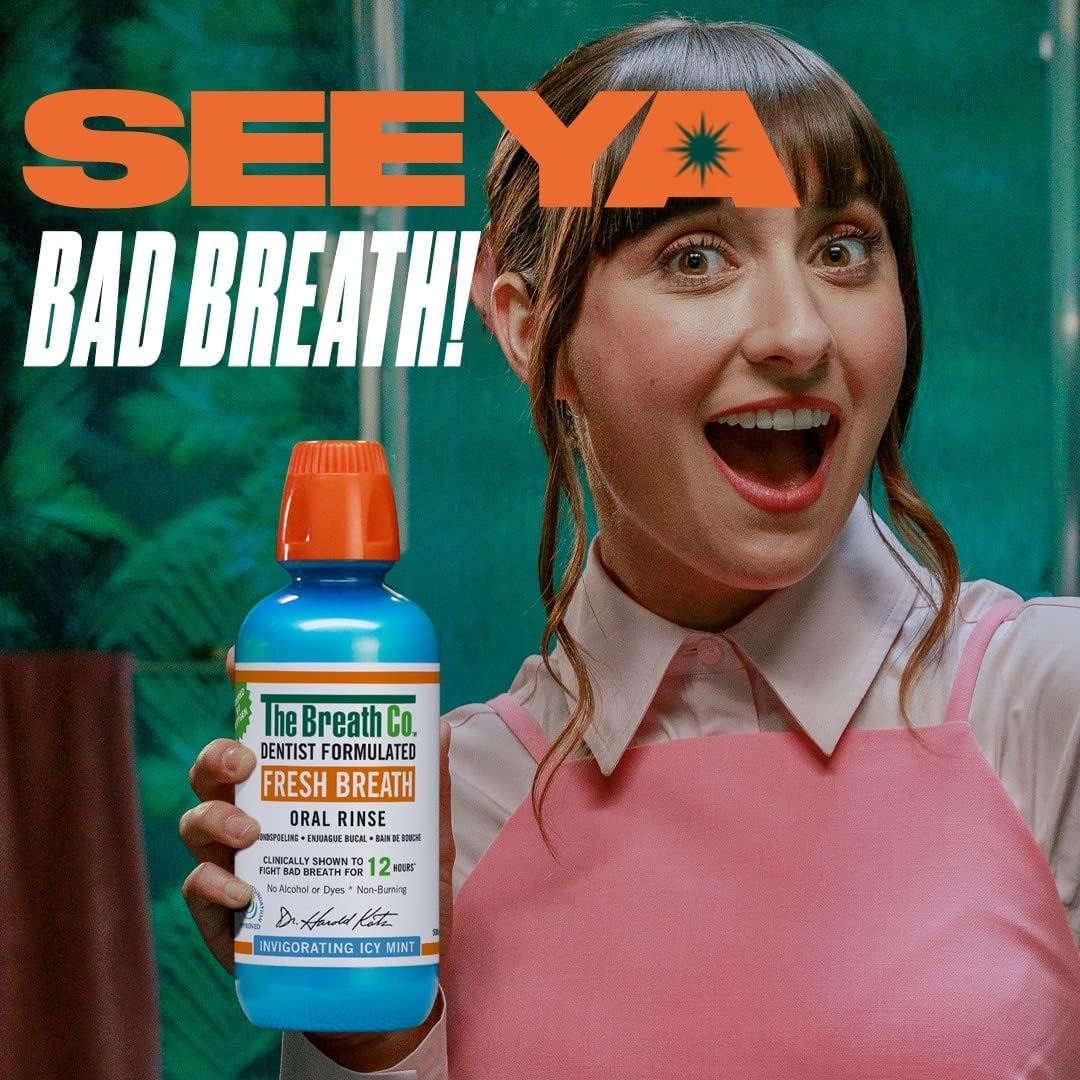 The Breath Co. Alcohol Free Mouthwash 500ml- Icy Mint