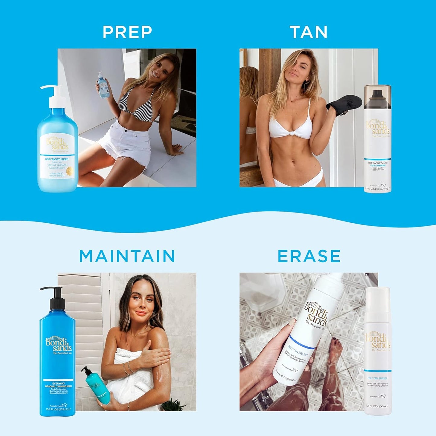 BONDI SANDS 250ML SELF TANNING MIST LIGHT/MEDIUM