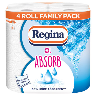 Regina XXL 2ply 4 Pack – Extra Large, Extra Strong, Extra Absorbent!