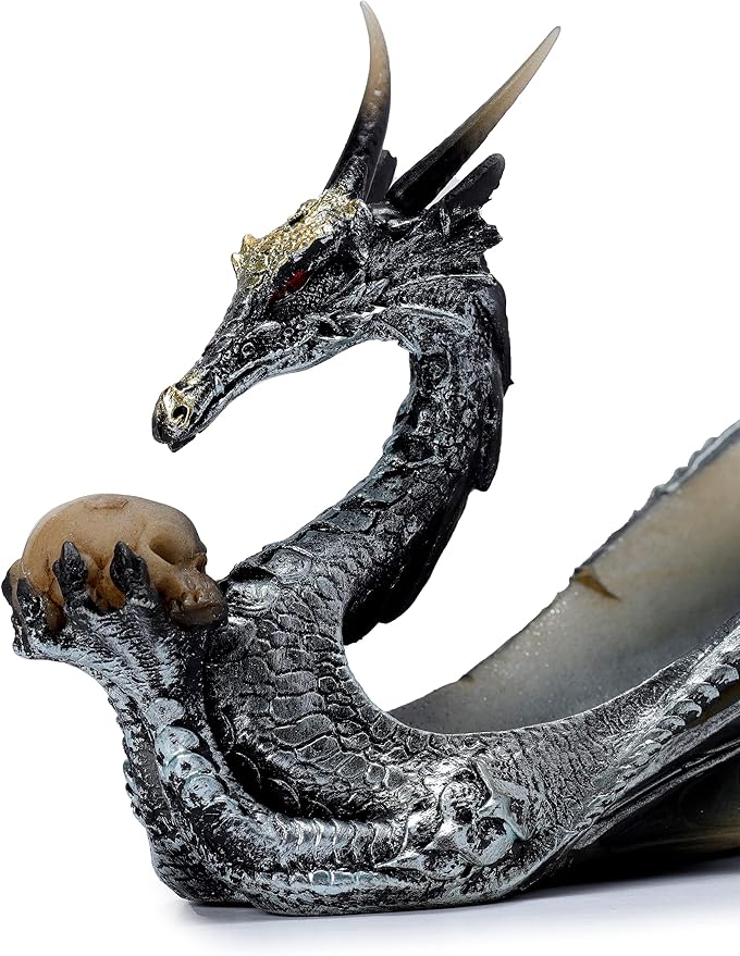 Puckator Dragon Incense Holder B SILVER Ornament