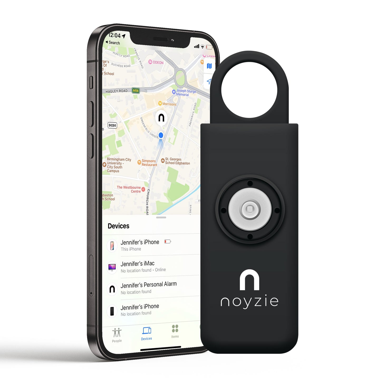 Noyzie LOCATE Rechargeable 130db GPS Personal Safety Alarm