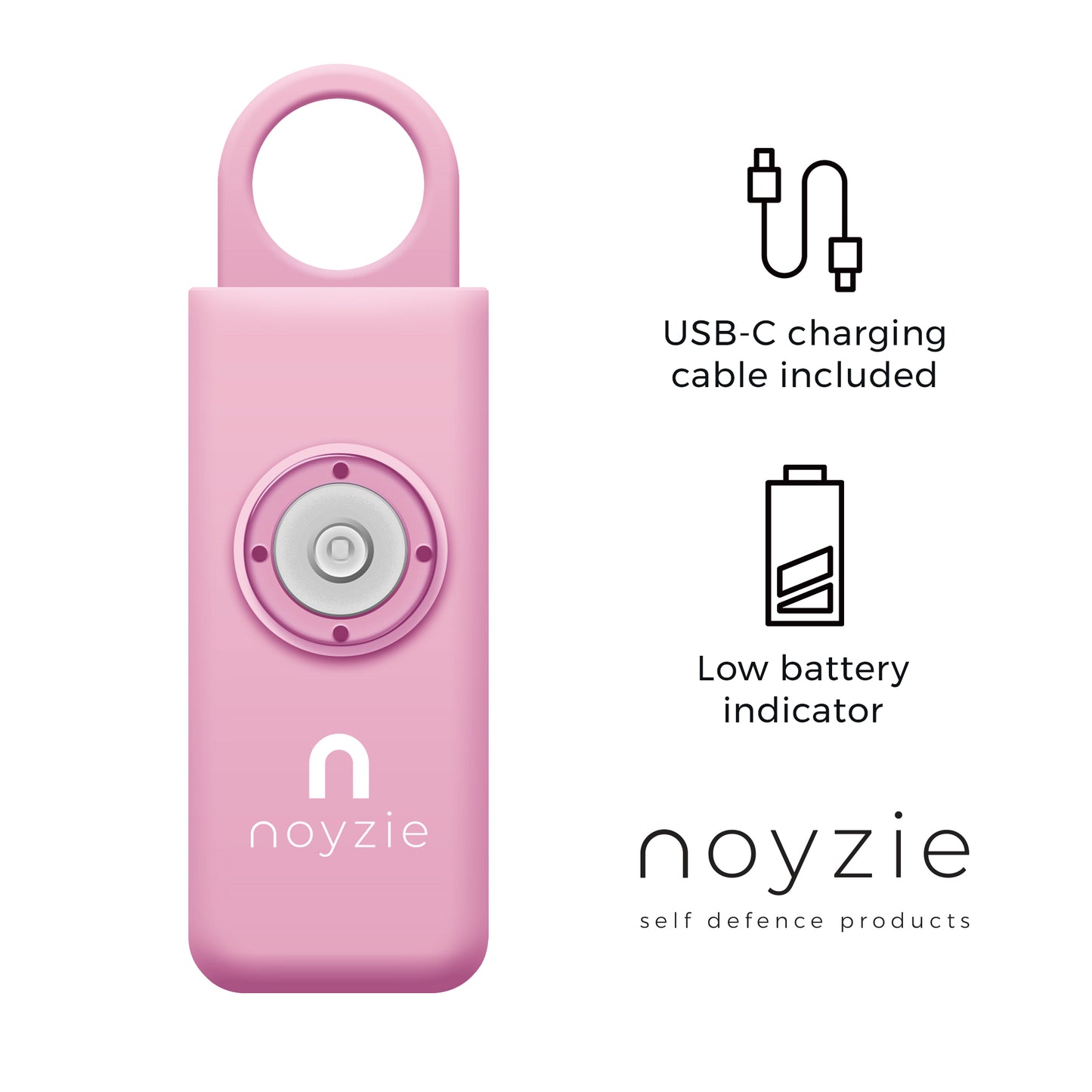Noyzie LOCATE Rechargeable 130db GPS Personal Safety Alarm