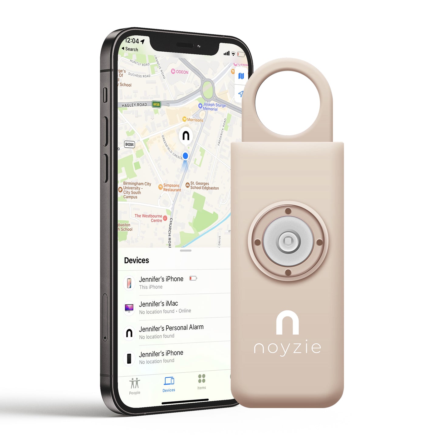 Noyzie LOCATE Rechargeable 130db GPS Personal Safety Alarm