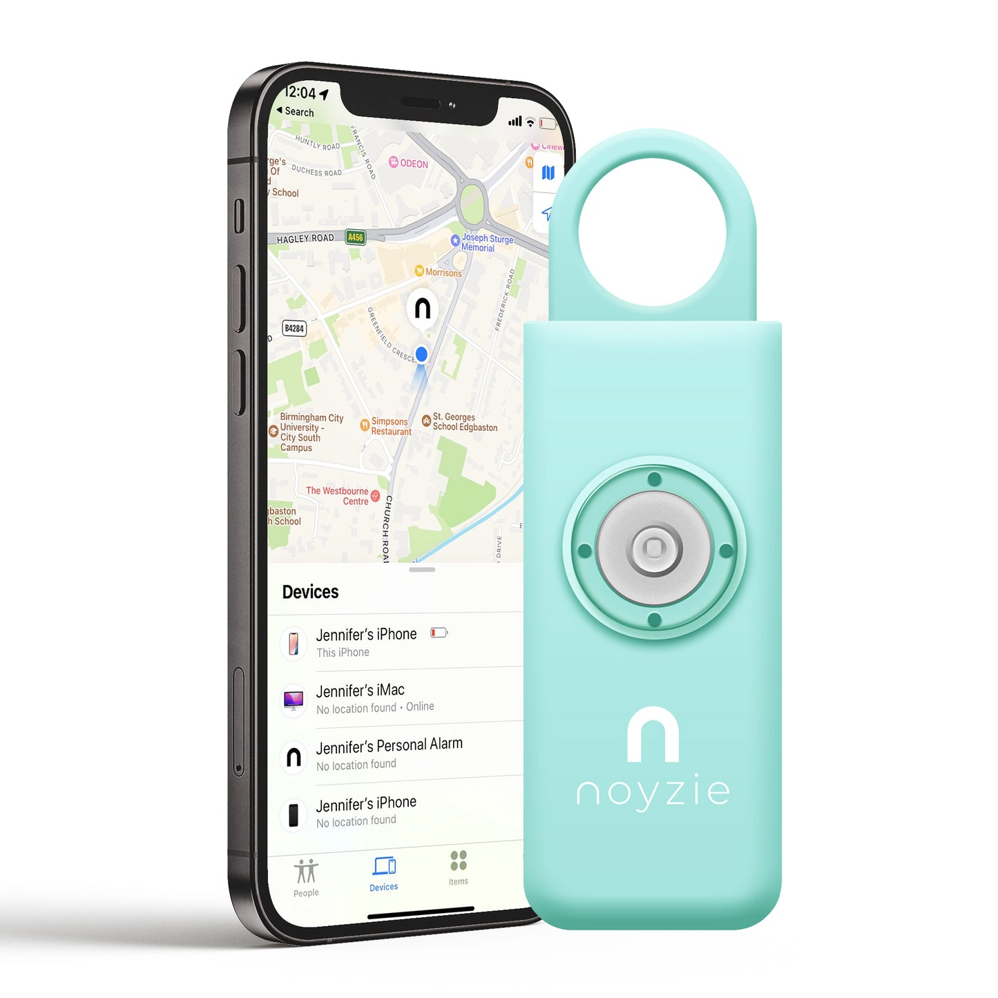 Noyzie LOCATE Rechargeable 130db GPS Personal Safety Alarm