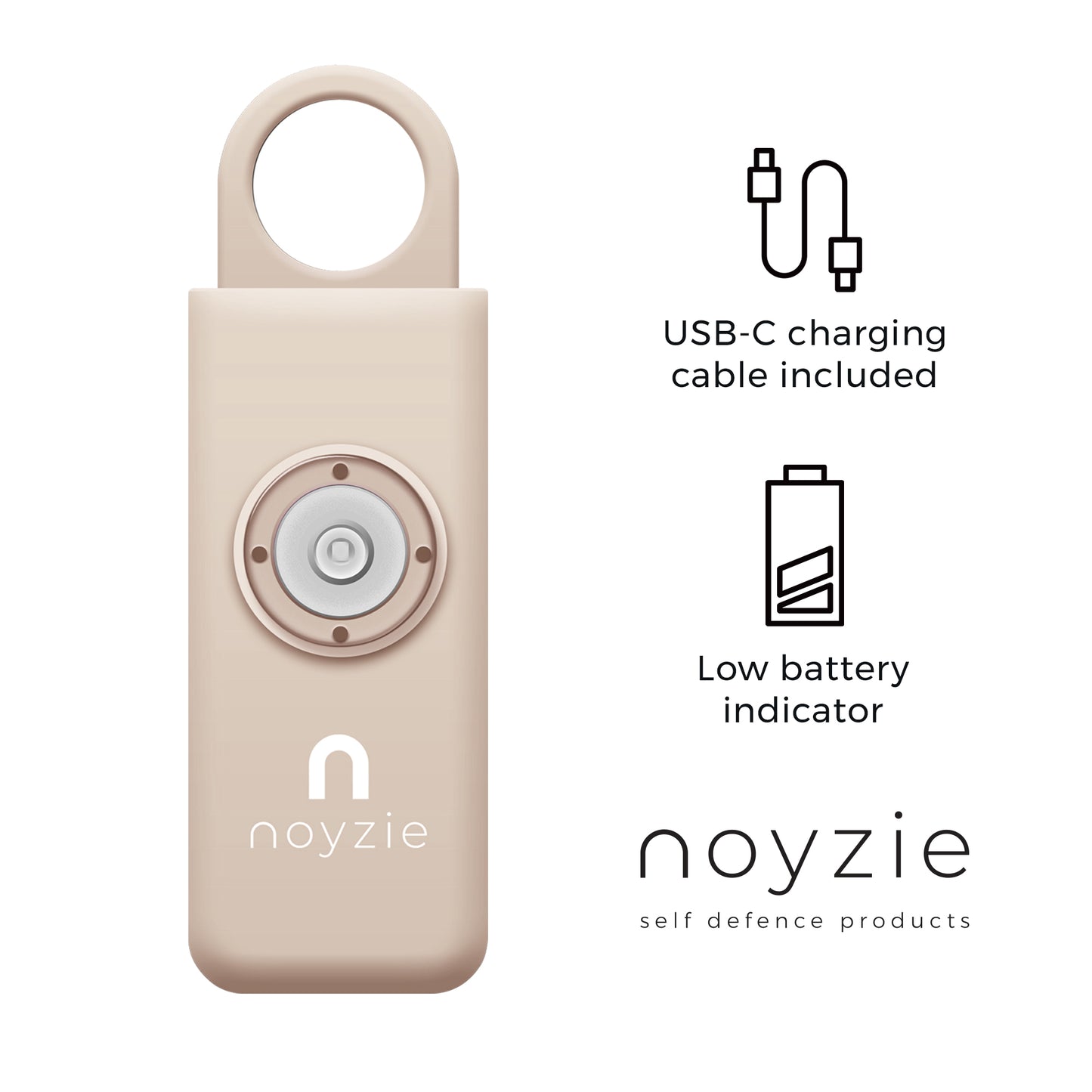Noyzie LOCATE Rechargeable 130db GPS Personal Safety Alarm