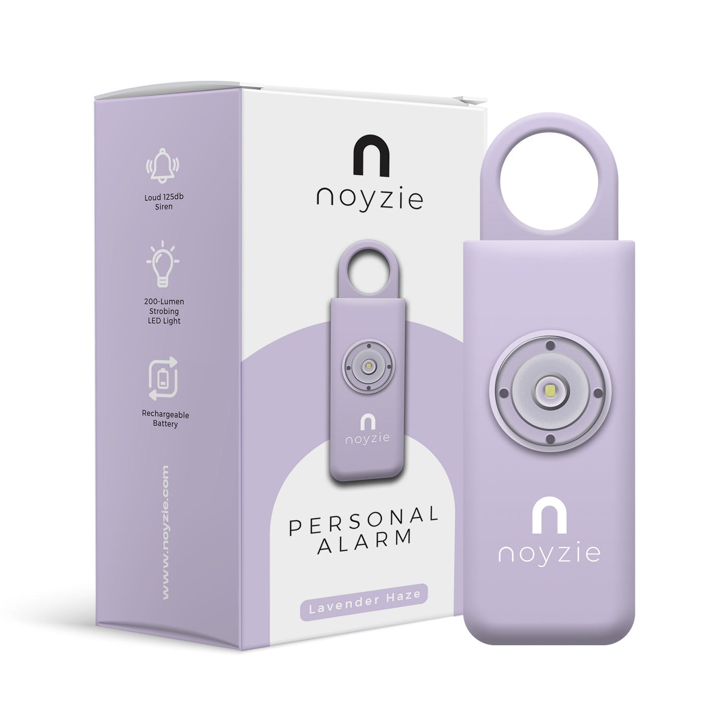 Noyzie PLUS Rechargeable 130db Personal Safety Alarm