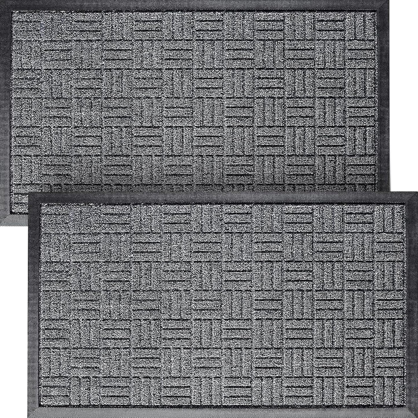 Generise Heavy Duty Indoor Door Floor Mat - Non Slip & Super Absorbent Measuring 75 x 45cm- 2 PACK