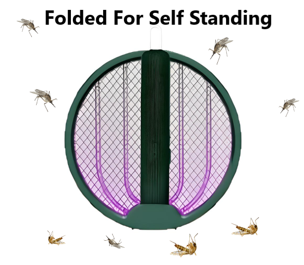Ashley Housewares 2-in-1 Folding & Rechargeable Fly Zapper & Bug Zapper