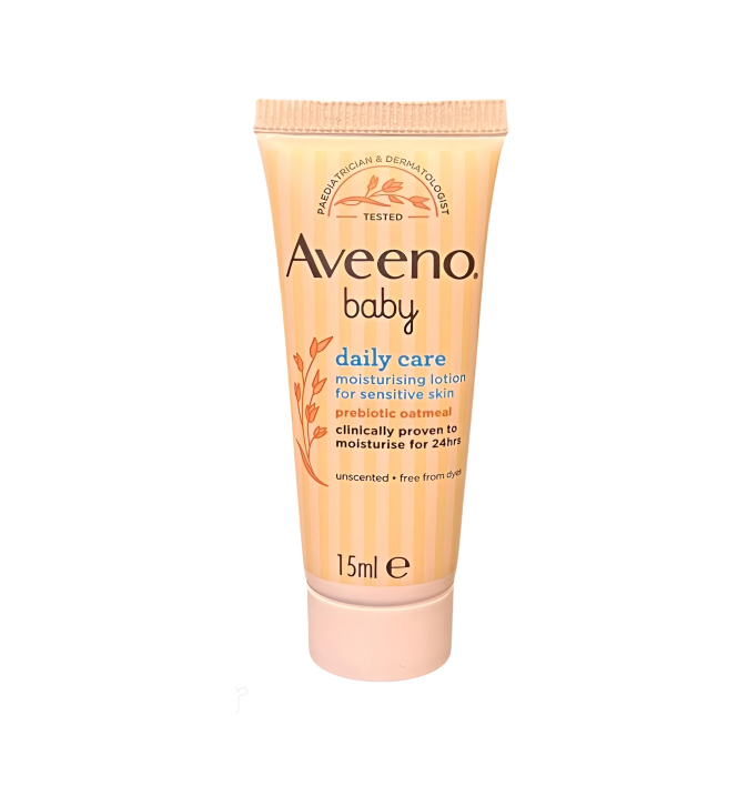 Aveeno Baby Daily Care Moisturising Lotion 15ml – Travel-Size Gentle Care for Delicate Skin