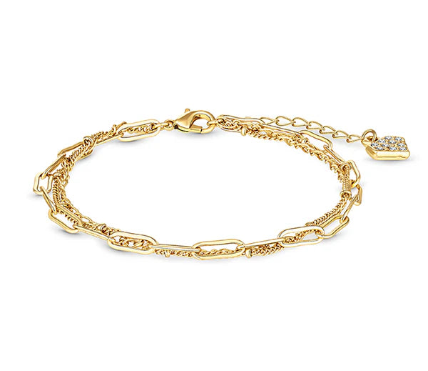 Diamond Style London - Chain Bracelet in gold plating (Item code: Chainbragold)