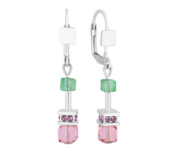 Diamond Style London - Cube Earrings in Pastel (Item code: Cubeearrpastel)