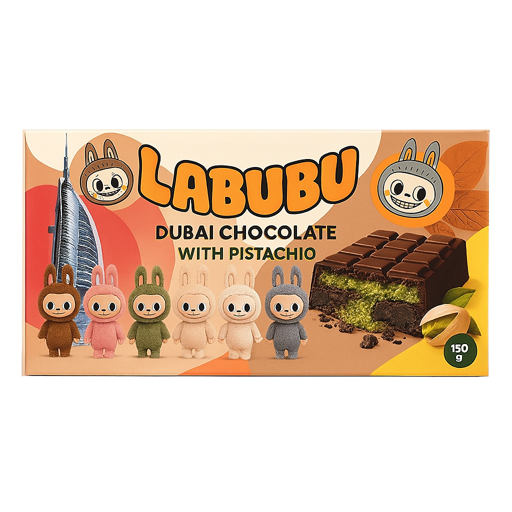 Labubu Dubai Chocolate with Pistachio 150g