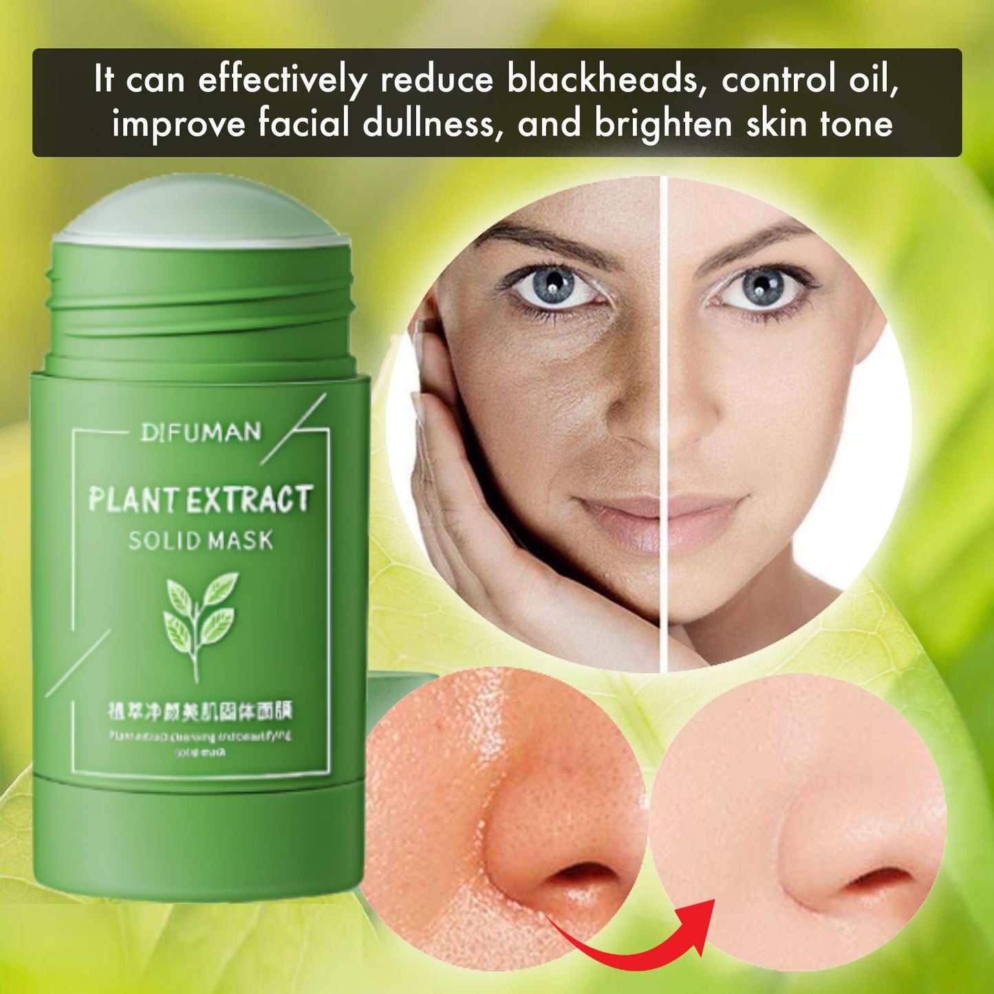 Glamza Deep Cleansing Green Tea Face Mask Stick
