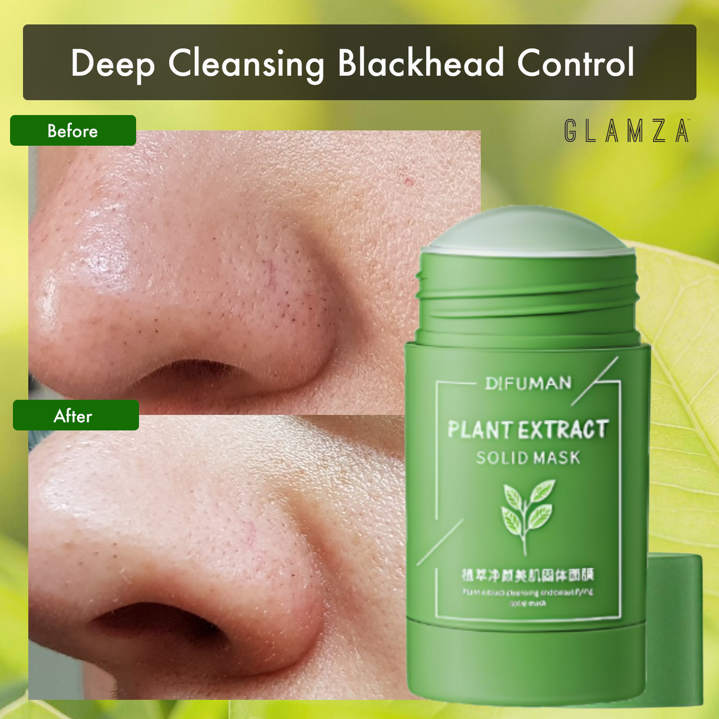 Glamza Deep Cleansing Green Tea Face Mask Stick