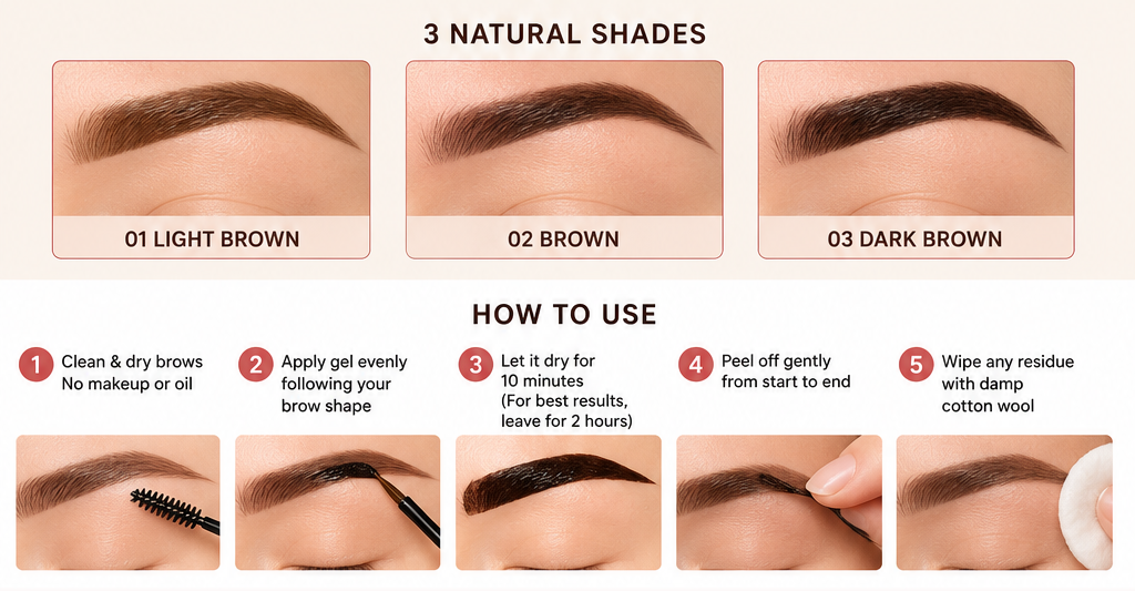 Etude Brush On Peel Off 5 Day Brow Tattoo Tint Gel