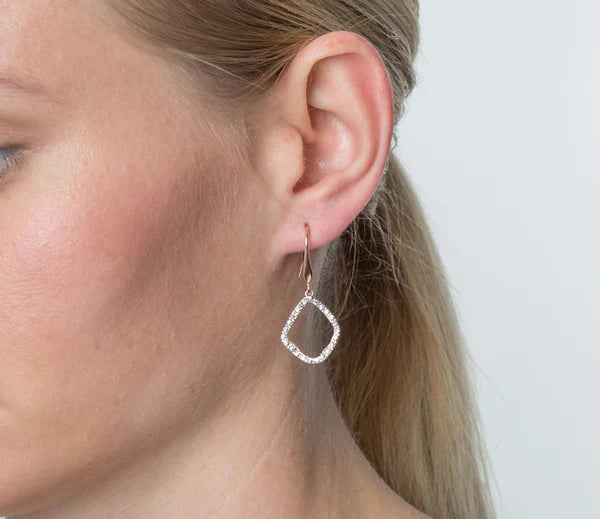 Diamond Style London - Fantasy Earrings in Rose Gold Plating (Item code: Fantasyearrose)