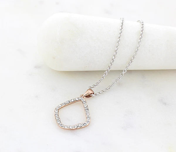 Diamond Style London - Fantasy Pendant in Rose Gold Plating Necklace