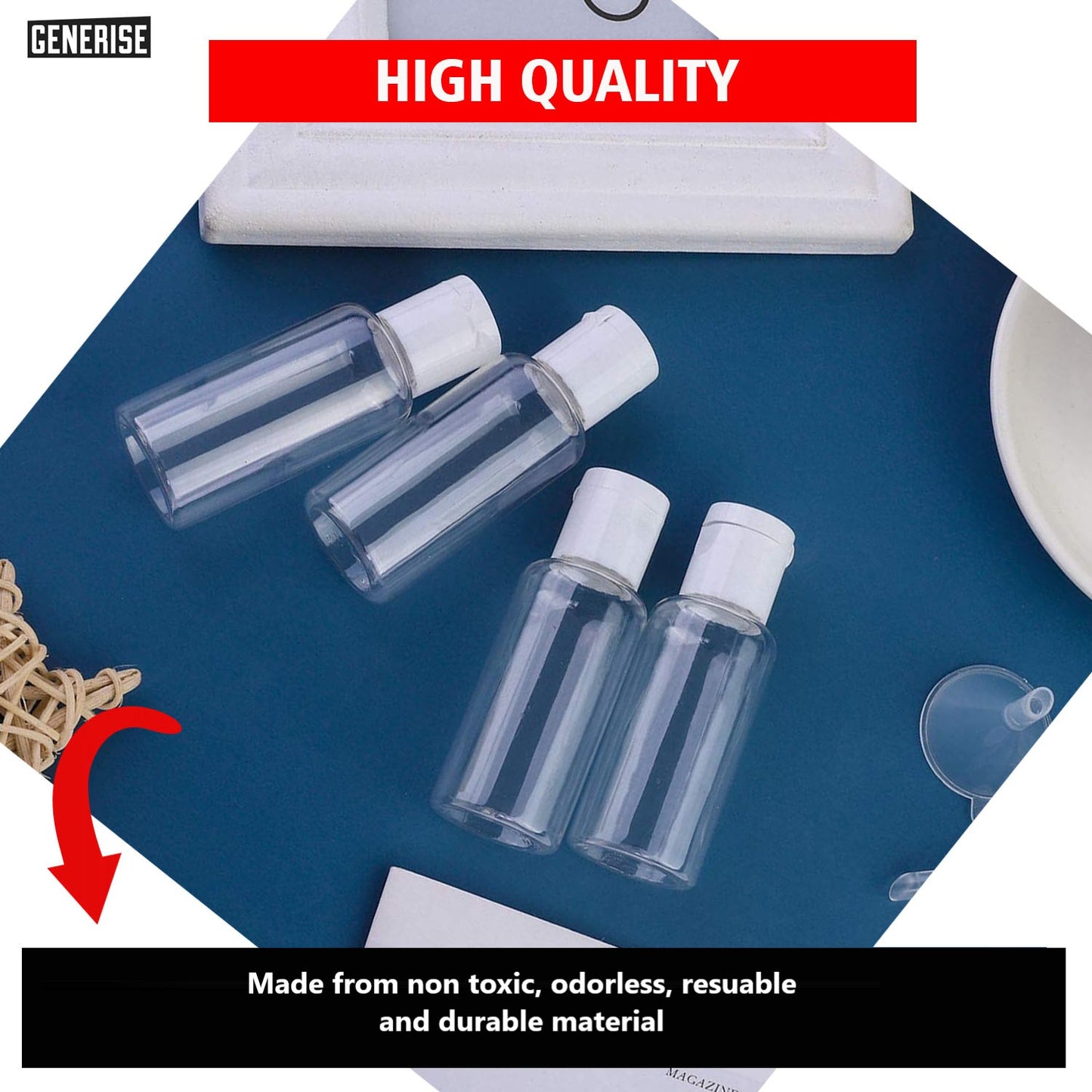 100ml Empty Refillable Bottle with Flip Lid