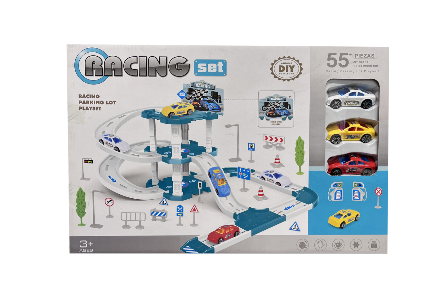 Children's Racing Parking Lot Set - Toys