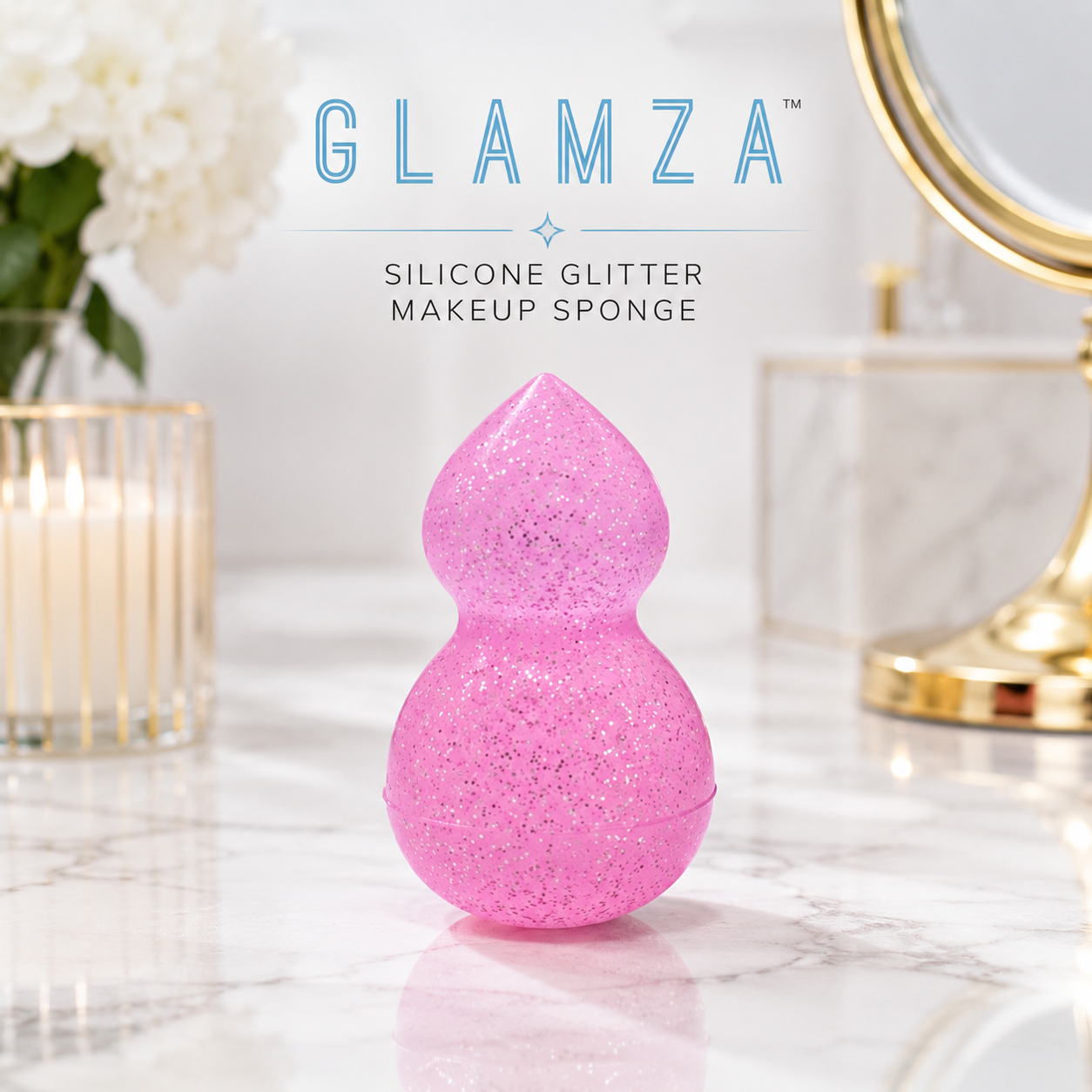 Silicone Glitter Makeup Sponge – Effortless, Mess-Free Application
