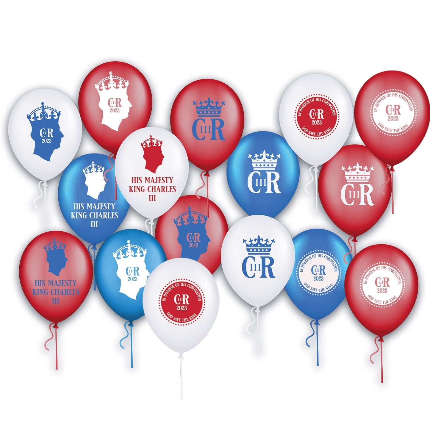 British Patriot Royal Balloons 16-Pack