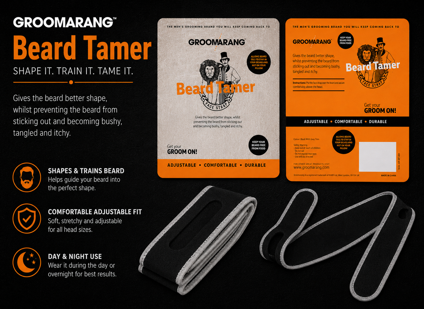 Groomarang 'Beard Tamer' Face Strap