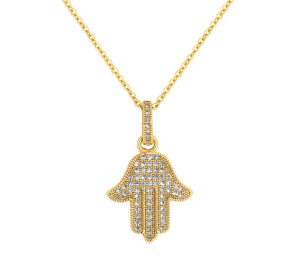 Diamond Style London - Hamsa Hand Pendant (Item code: Hamsapengold)