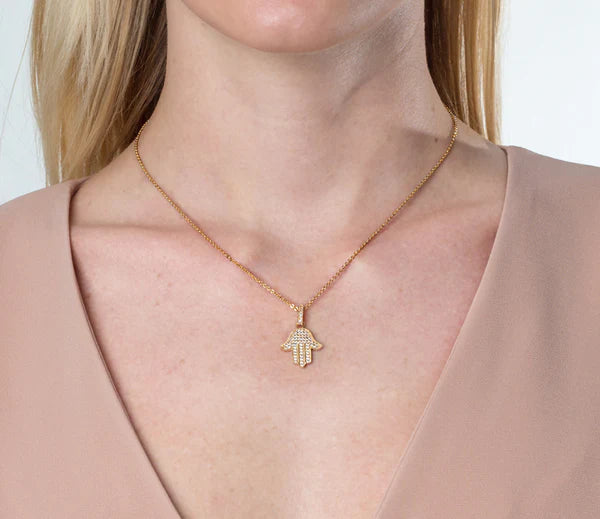 Diamond Style London - Hamsa Hand Pendant Necklace
