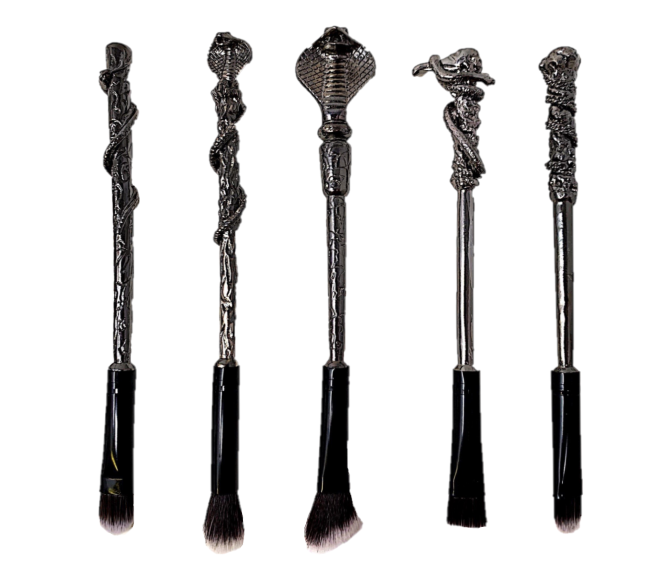 Harry Potter Inspired 5pc Snakehead Make Up Brush Set