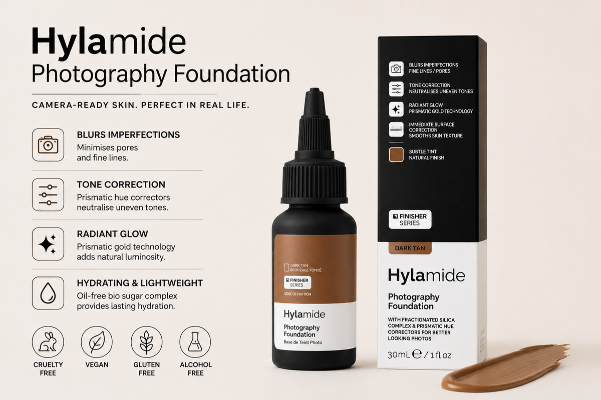 The Hylamide Photography Foundation 30ML - Dark Tan