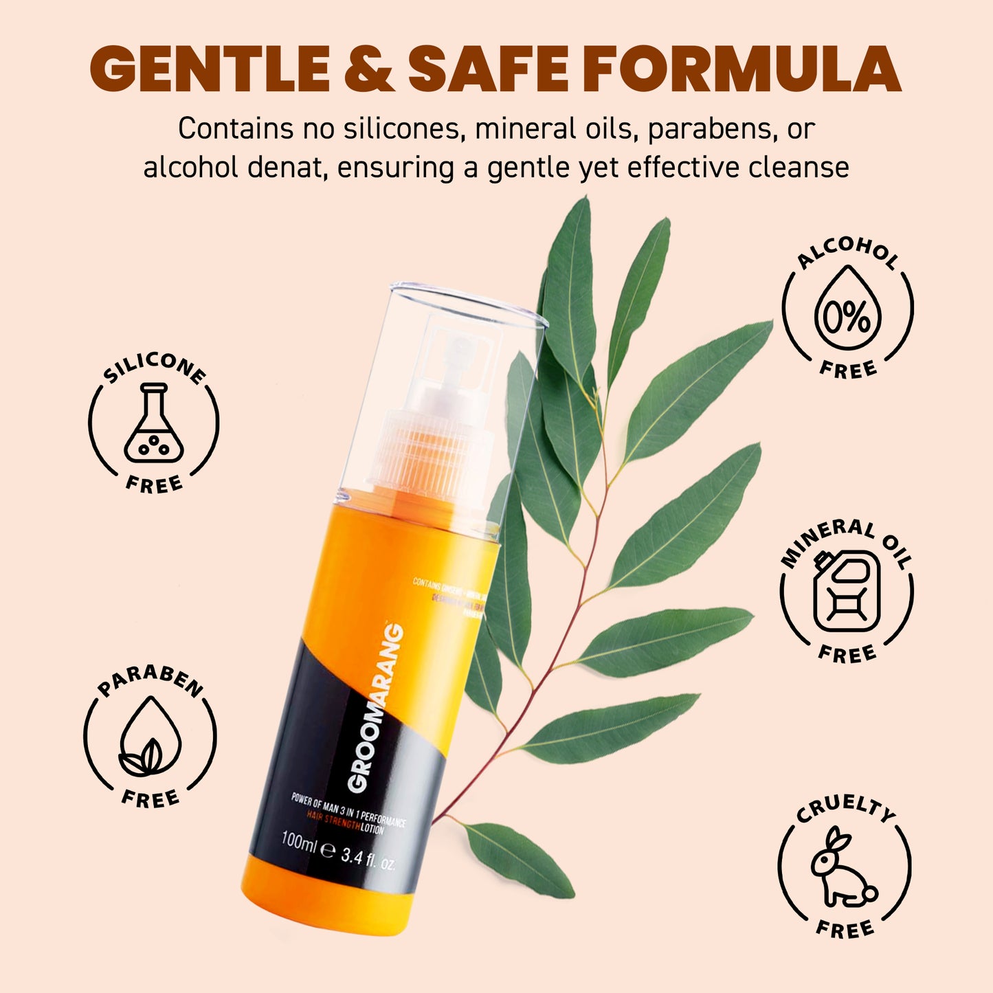 Groomarang Power of Man 3 in 1 Performance 'Hair Loss Prevention Lotion' 100ml…