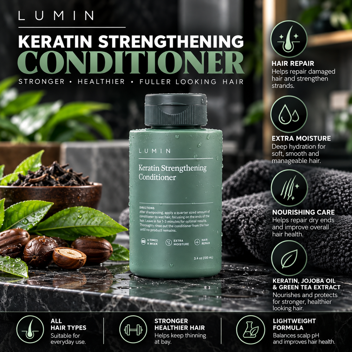 Lumin Keratin Strengthening Conditioner 50ml