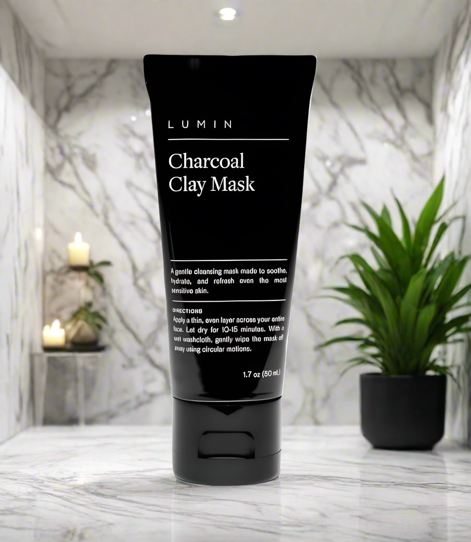 Lumin Skincare Charcoal Clay Mask 50ml Tubes
