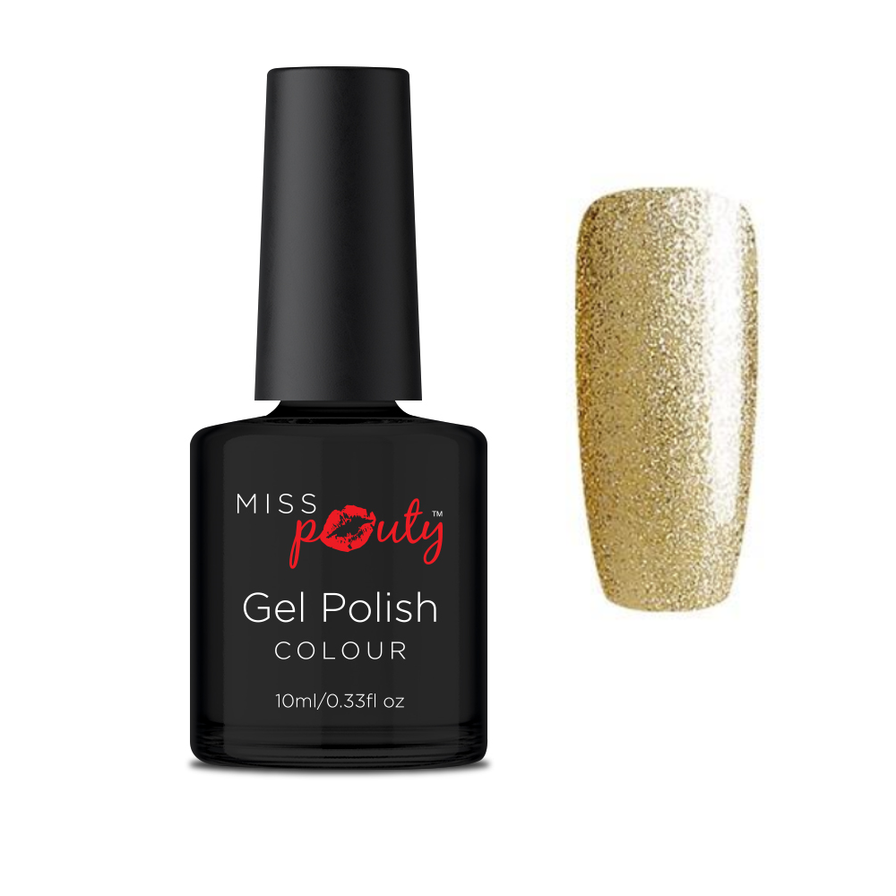 Miss Pouty Nail Polish OG33 - Gold Glitter