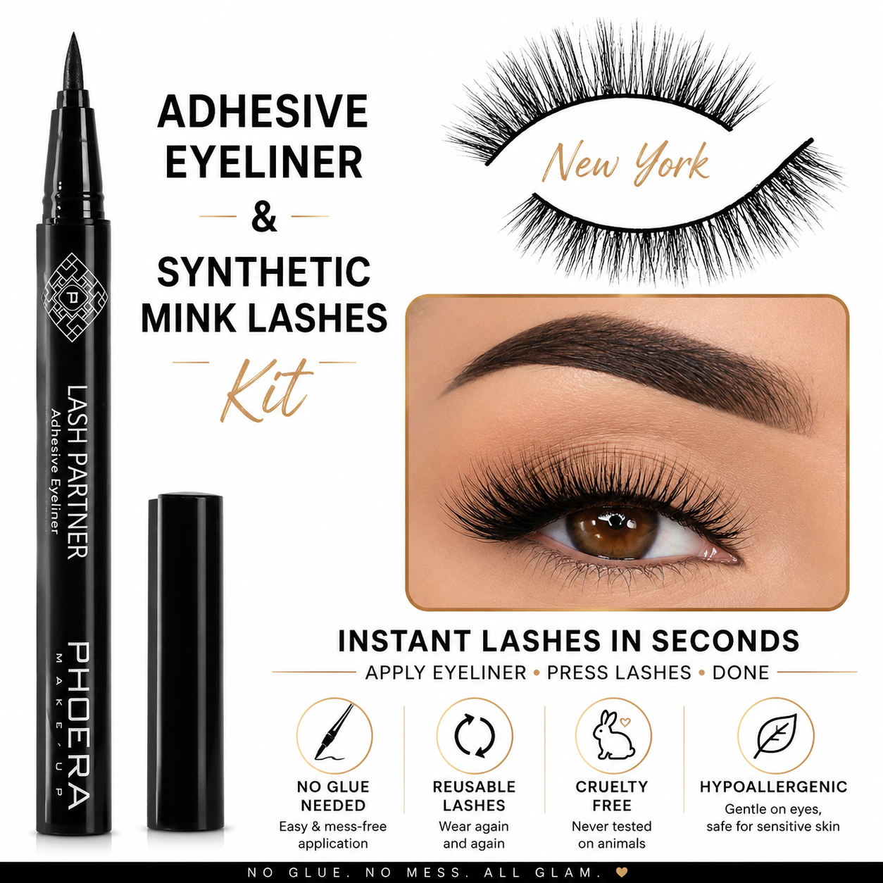 Glam Express Phoera Lash & Eyeliner Kit