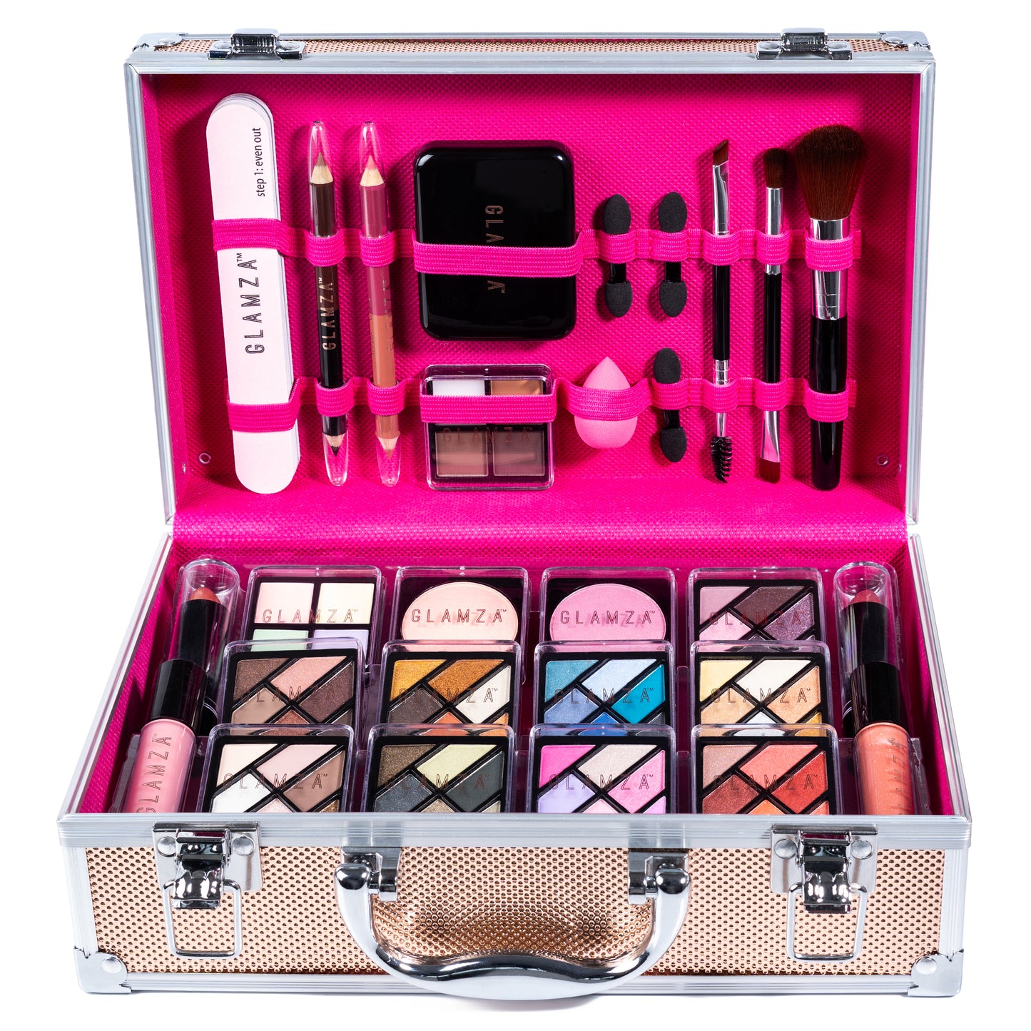 Glamza 84 Piece 'Hot to Handle' Vegan Vanity Case