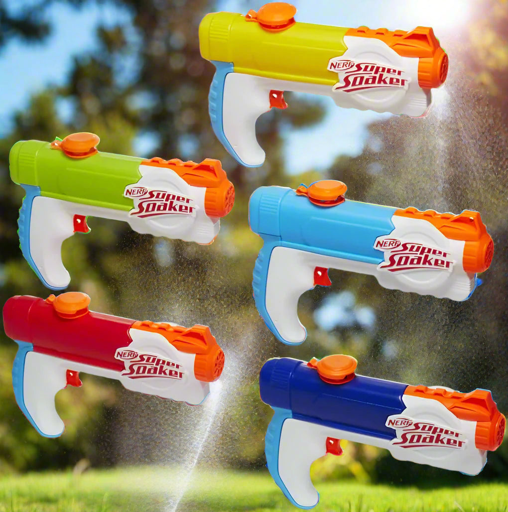 Super Soaker Nerf Multipack Includes 5 Piranha Water Blasters, Fun for Kids and Adults