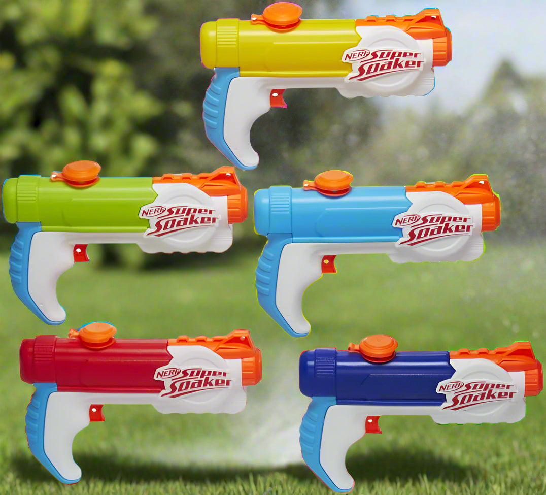 Super Soaker Nerf Multipack Includes 5 Piranha Water Blasters, Fun for Kids and Adults