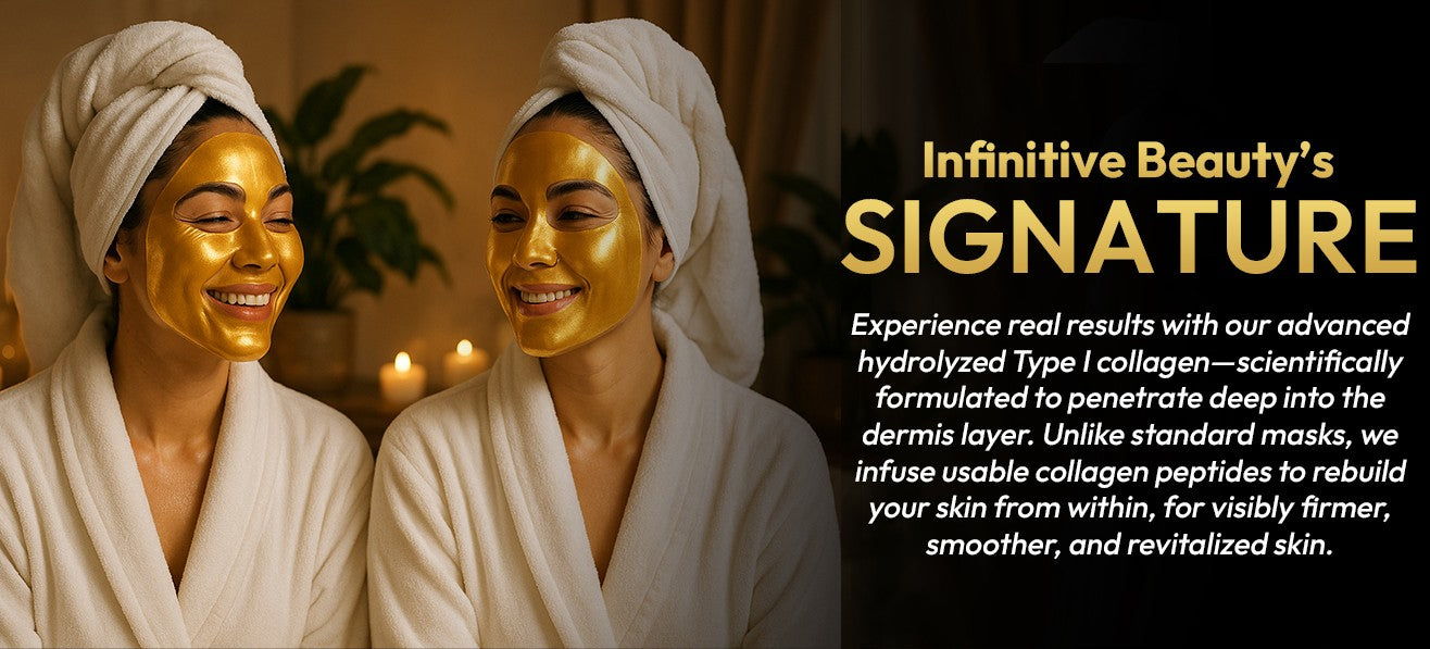 Infinitive Beauty Crystal 24K Gold Collagen Face Mask