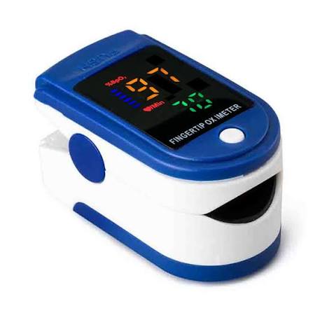 Generise Oximeter Finger Tip Pulse - Blue and White Case - Blue and Yellow Display