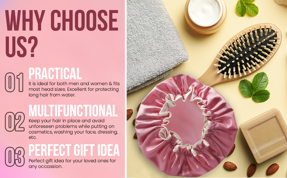 Glamza Luxury Shower Caps