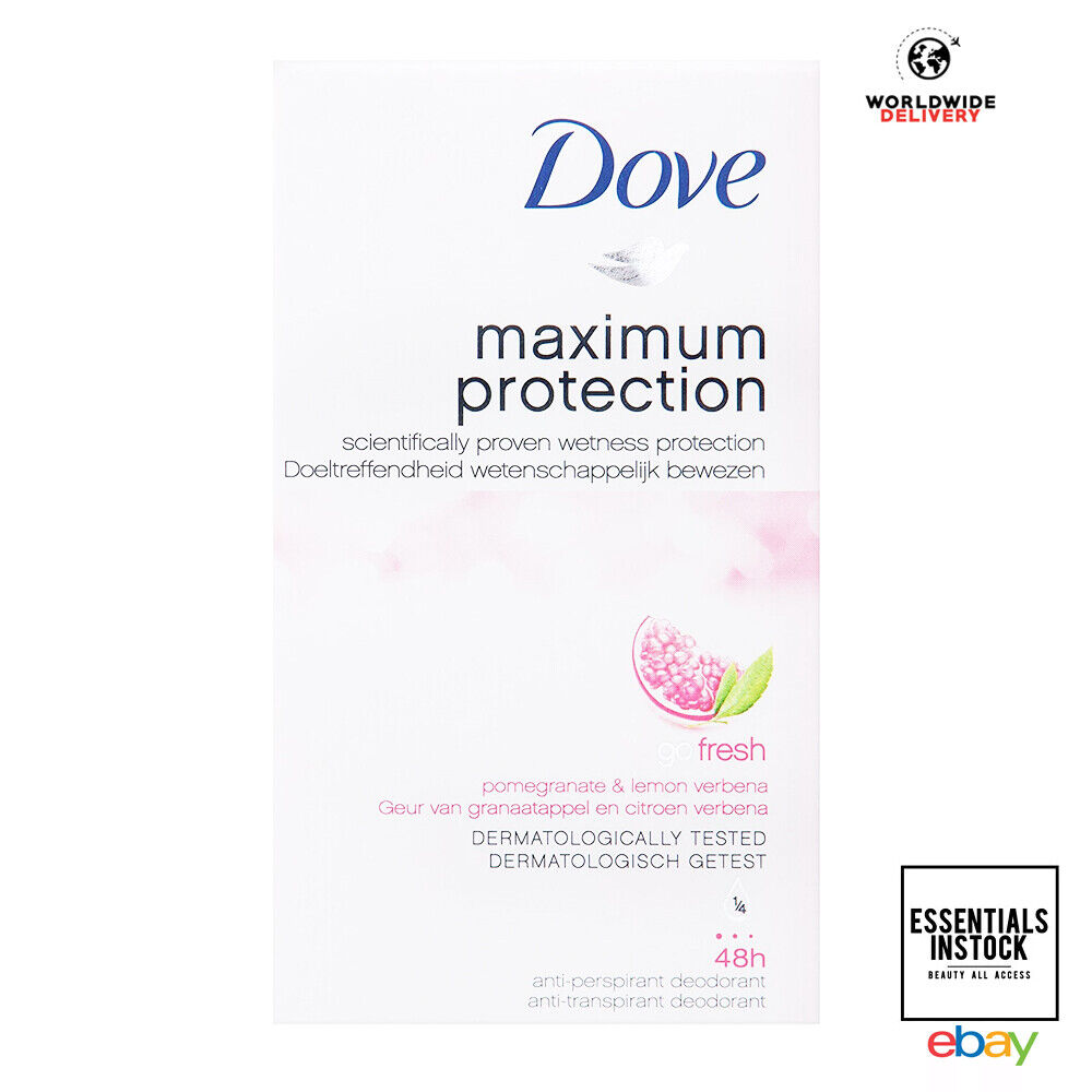 Dove Maximum Protection Go Fresh Pomegranate and Lemon Verbena Scent Anti-Perspirant Deodorant Cream 45ml