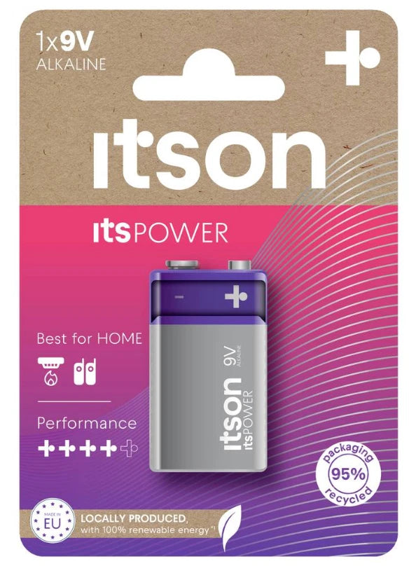 Itson- Power Alkaline 9V Battery