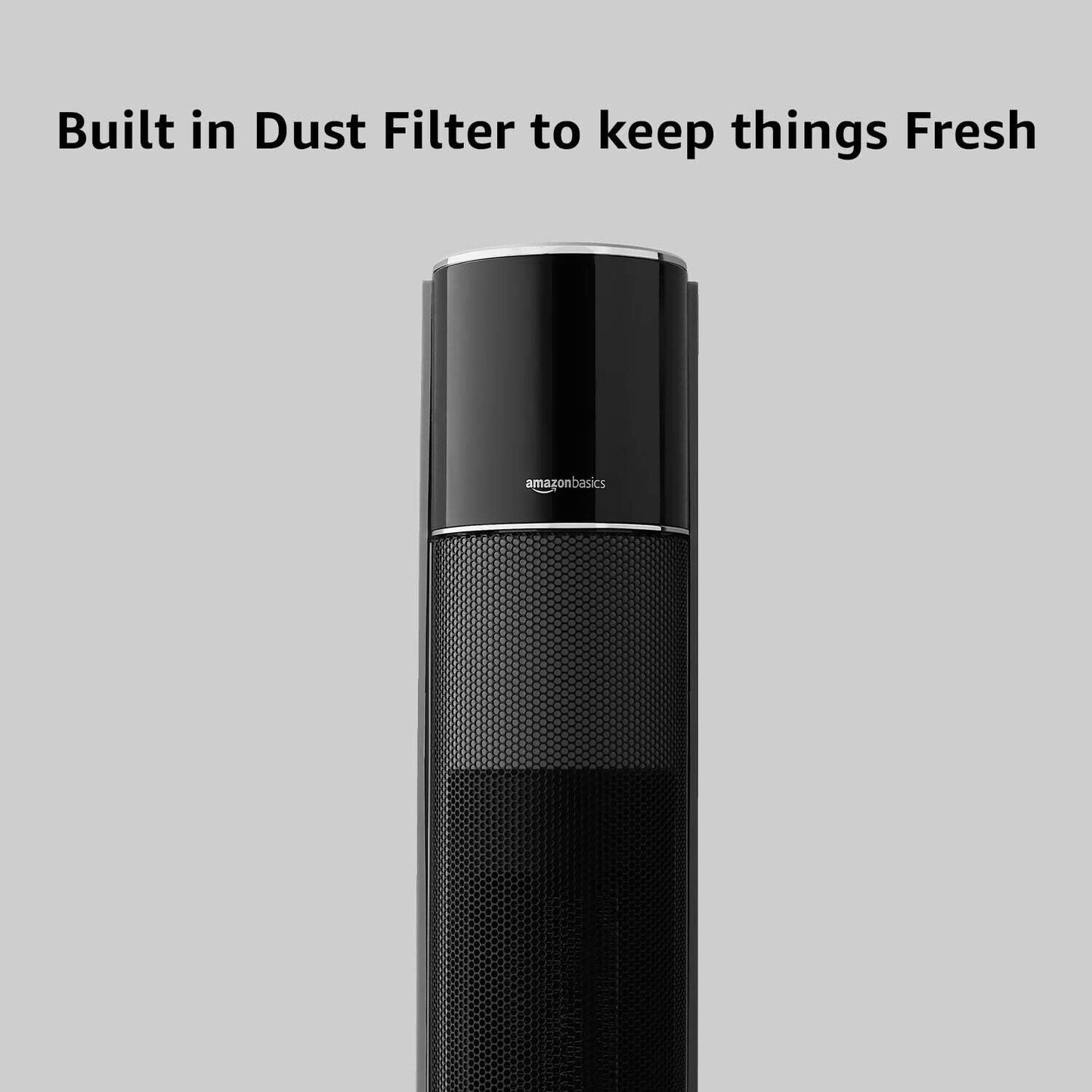 Amazon Basics ECO Oscillating Portable Tower Heater Fan