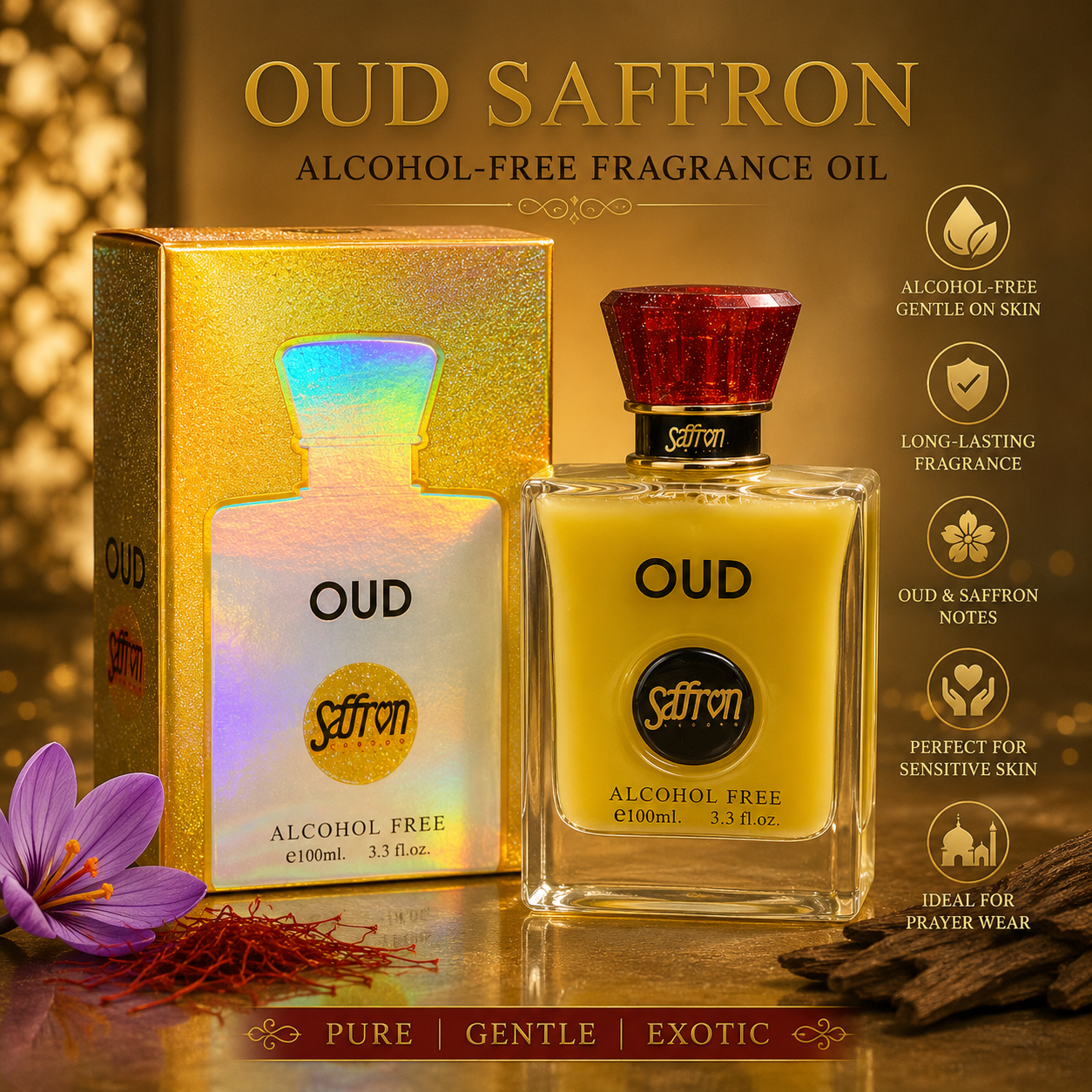 Oud Saffron Alcohol Free 100ml