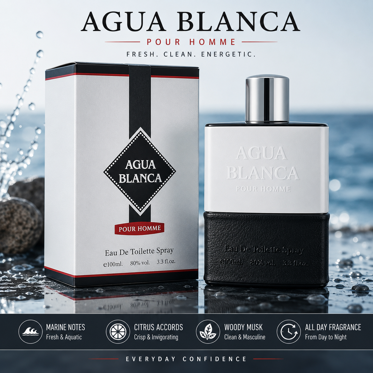 AGUA BLANCA Men's Eau de Toilette Spray 100ml